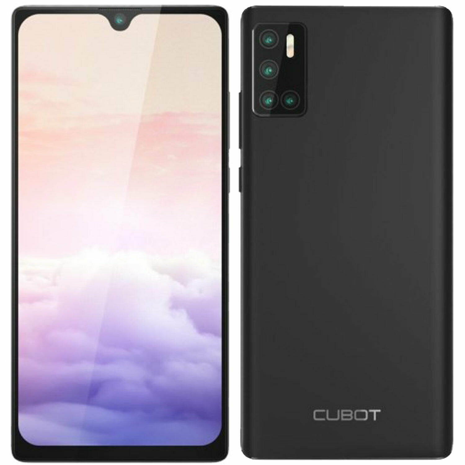 Cubot J9 Dual-SIM 16GB ROM + 2GB RAM (GSM Only | No CDMA) Factory Unlocked 3G Smartphone (Black) - International Version