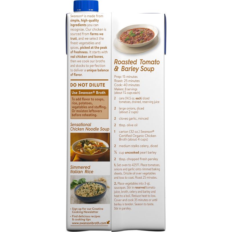 Swanson 100% Natural Organic Free-Range Chicken Broth 32oz