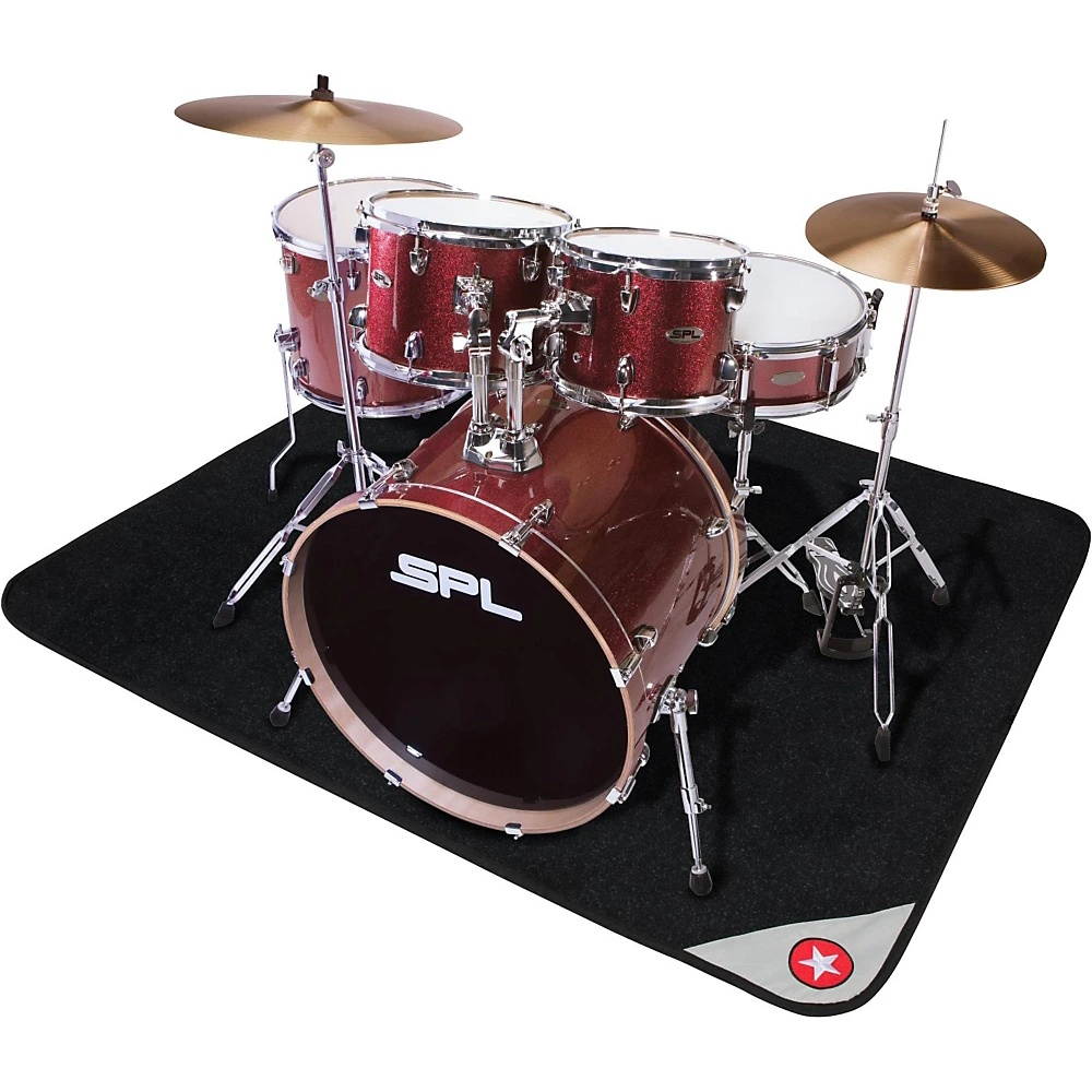 Road Runner Drum Rug Weighted Corners