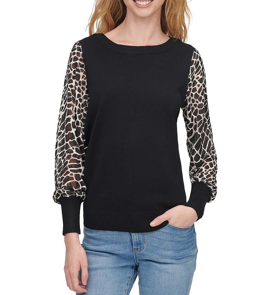 J.McLaughlin Jamey Crew Neck Button Trim Raglan Sleeve Sweater