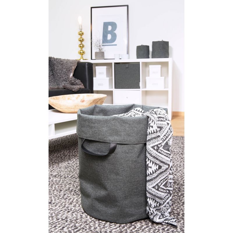 Bigso Box of Sweden Floor Storage Bin with Handles Gray