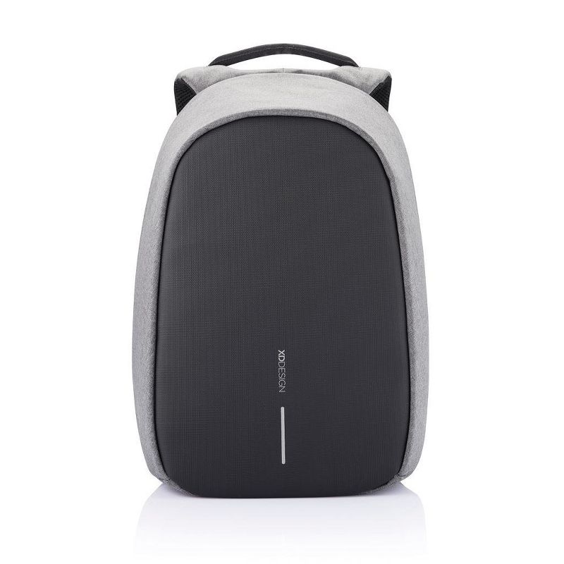 XD Design Bobby Pro Compact Anti Theft Waterproof Travel Laptop Backpack with USB Charging Port, Bottle Holder, and Phone Pouch, Grey