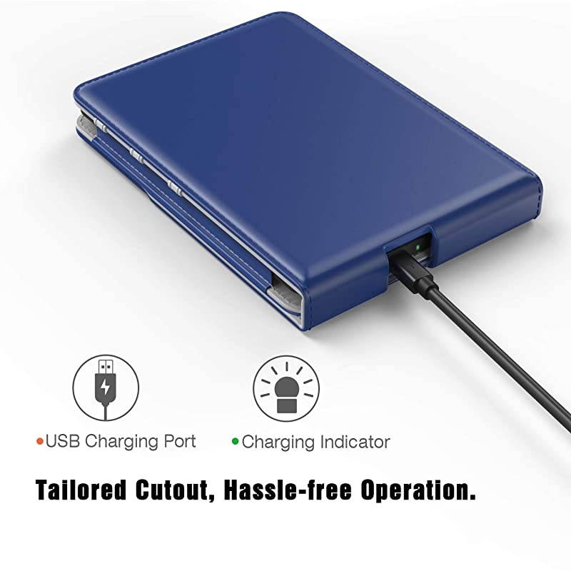 Case Compatible for Kindle Paperwhite E-Reader (10th Generation, 2018 Release) - Vertical Multi-Viewing Flip Stand Cover with Auto Sleep/Wake Fit  Kindle Paperwhite, Red