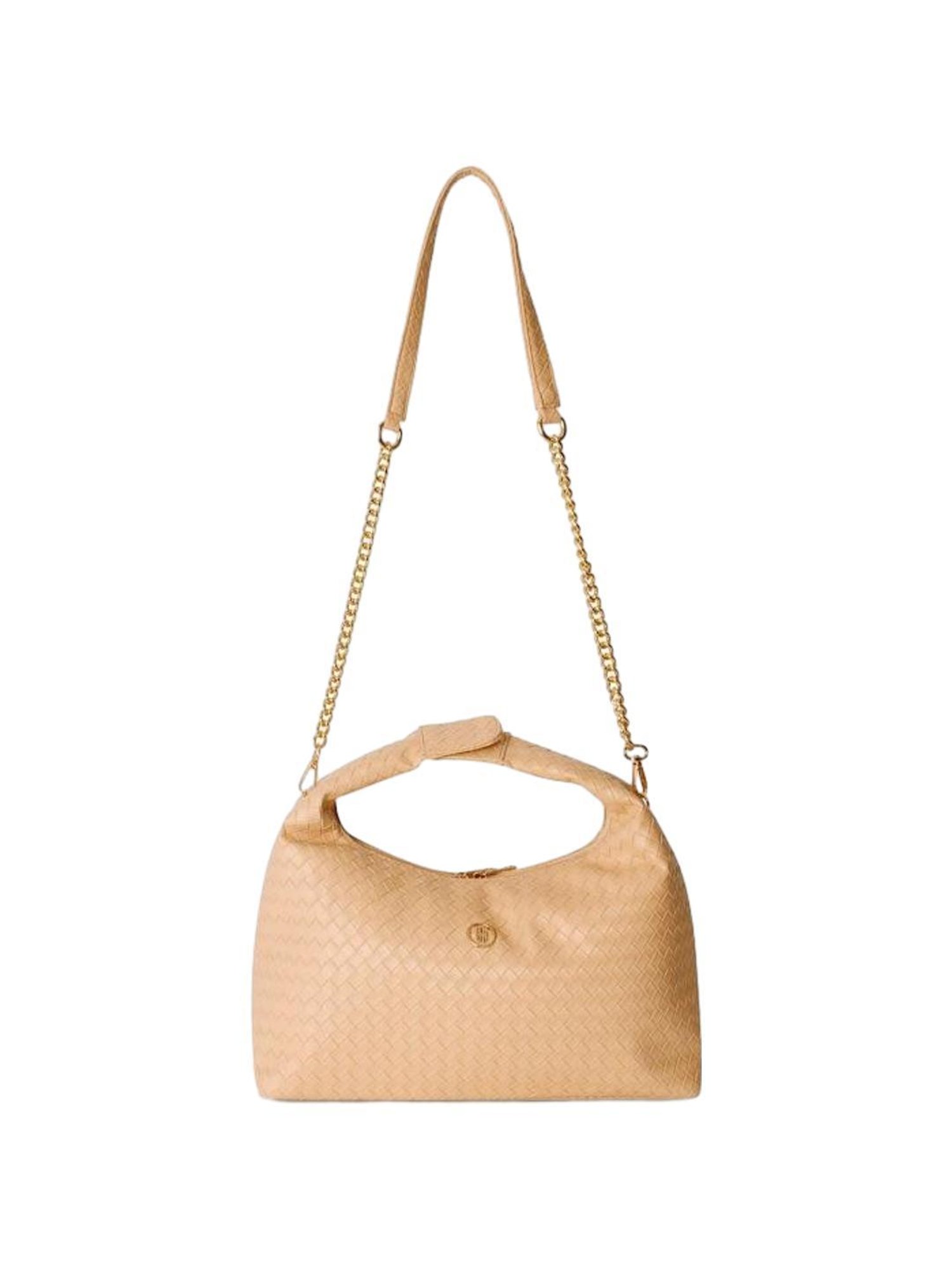 THE HOLISTIK Allure Peach Textured Medium Sling Handbag