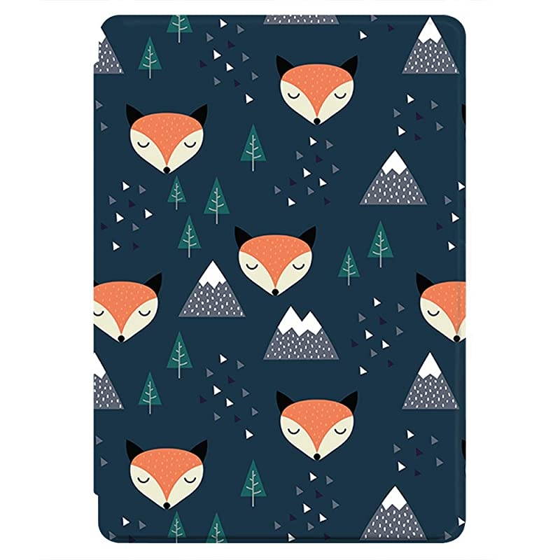 Painting Case for Allnew Kindle Paperwhite 10th Gen 2018 Release onlyWill Not fit Prior Gen Kindle Devices Fox