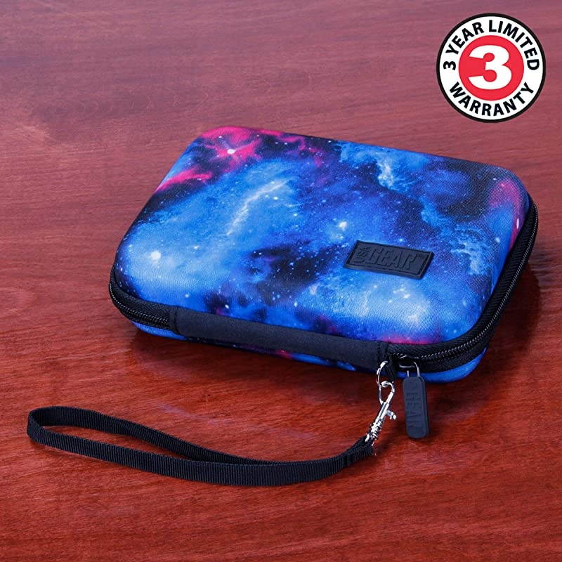 Travel Electronics Organizer 65 Inch Zipper Case with Hard Shell Case Exterior and Accessory Pocket Charger Organizer Accessory Organizer Cable Travel Organizer and More Galaxy