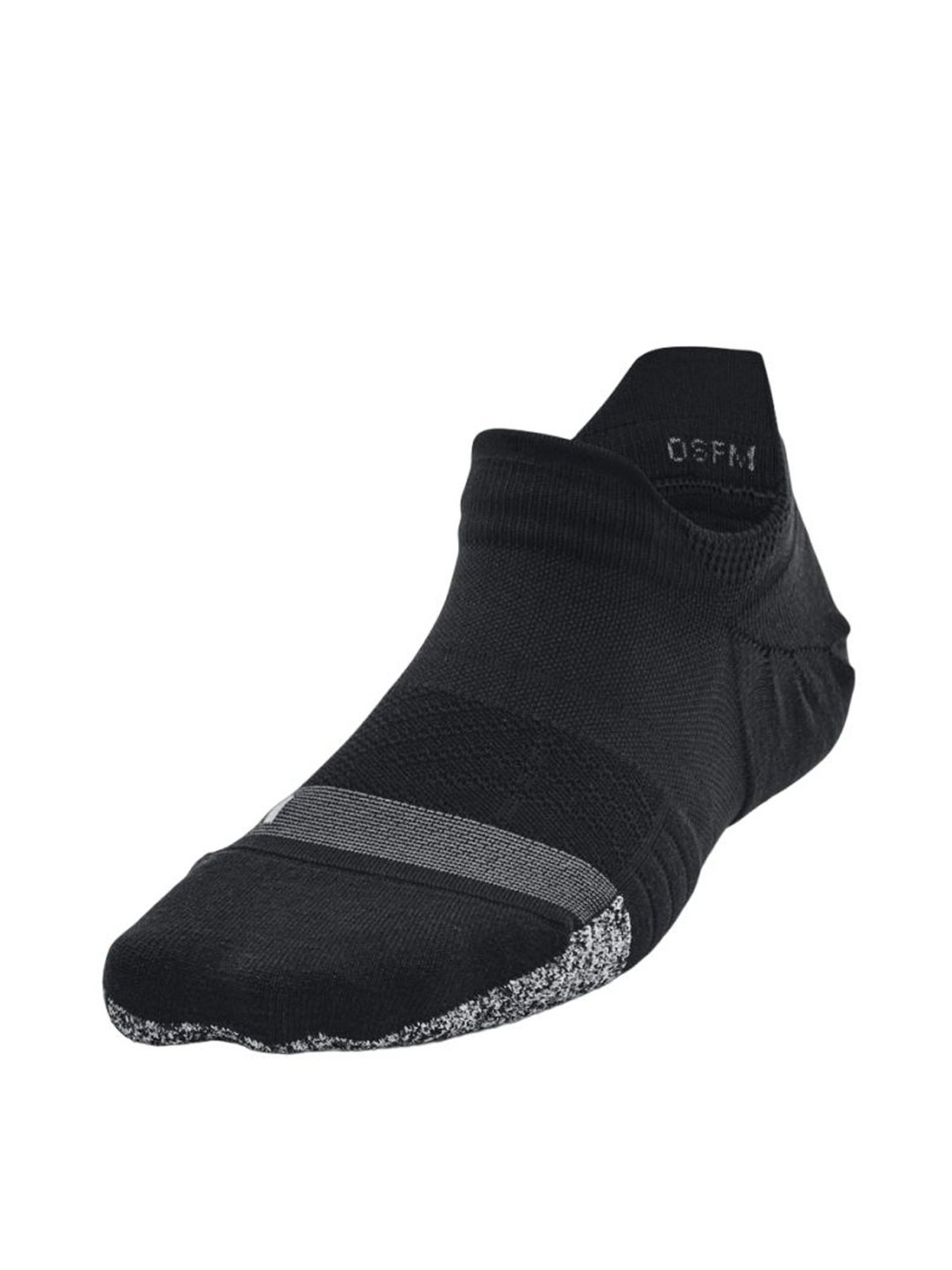 Under Armour Breathe 2 No Show Black Polyester Medium Socks