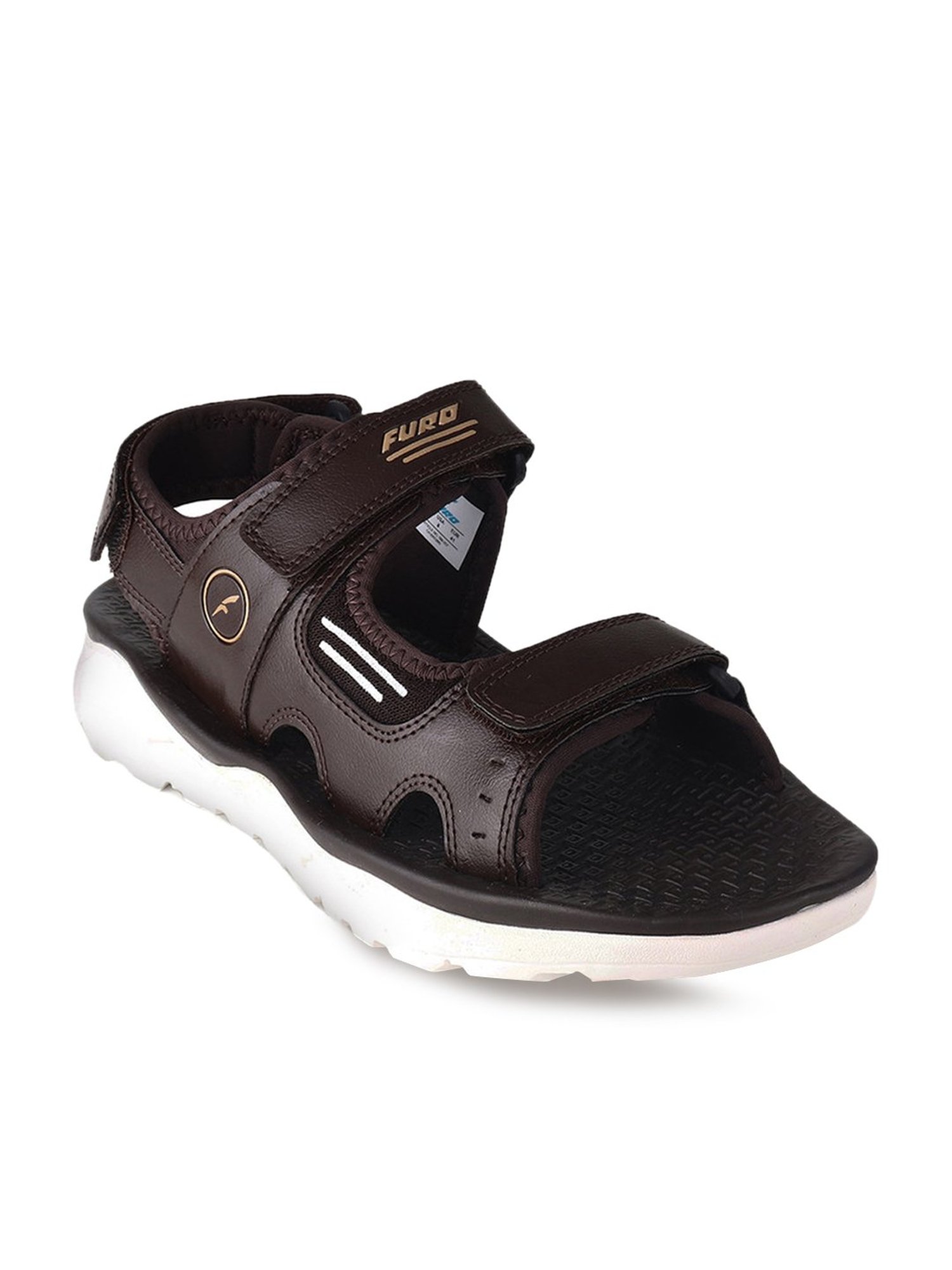 Furo By Red Chief Men's Brown Floater Sandals