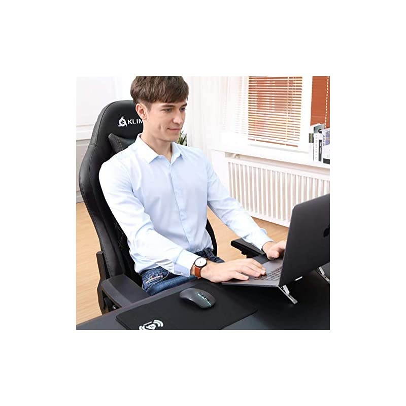 Esports Gaming Chair Executive Ergonomic Racing Computer Chair - Back & Head Support - New - Adjustable Armrest - Desk & Office Recliner - Silla Gamer - Black Cushion