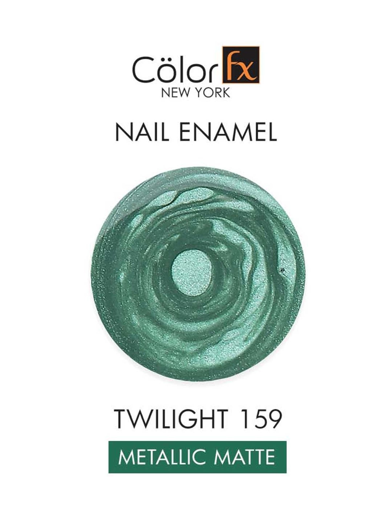 Color Fx Mettalic Matt, Nail Enamel, Matt Green - 9 ml