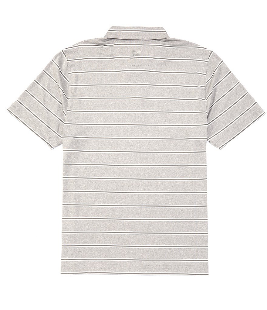 Cutter & Buck Forge Heather Stripe CB DryTec Short-Sleeve Polo
