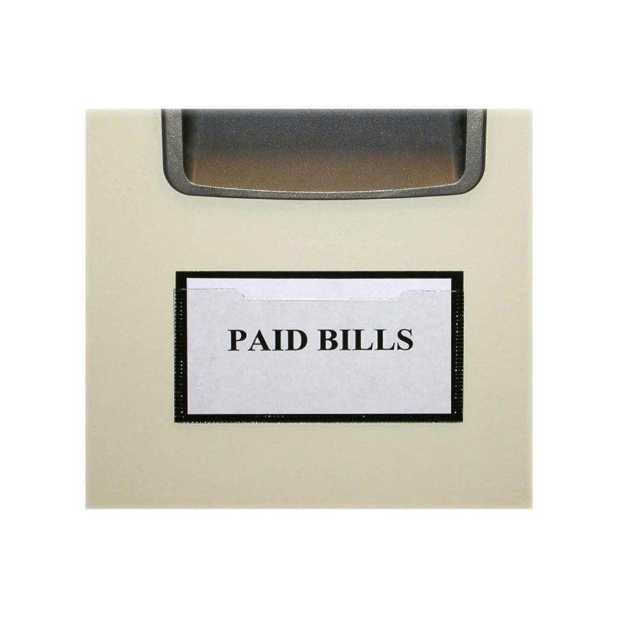 Tatco TCO29011 Magnetic Label Holder- 2-.50in.x4-.38in.- Inserts 2in.x4in.- 10-PK