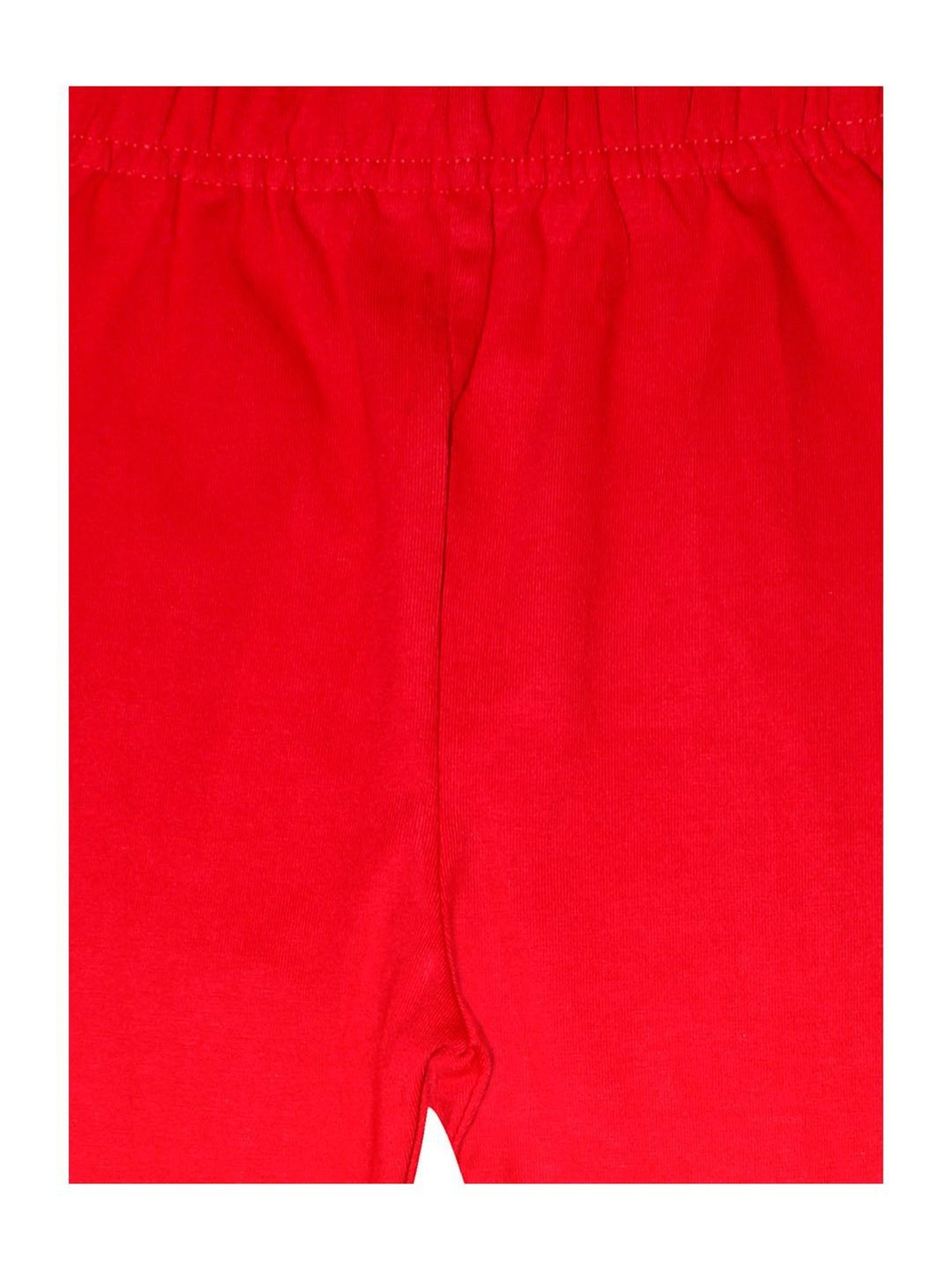 Pantaloons Junior Pink Cotton Embellished Leggings