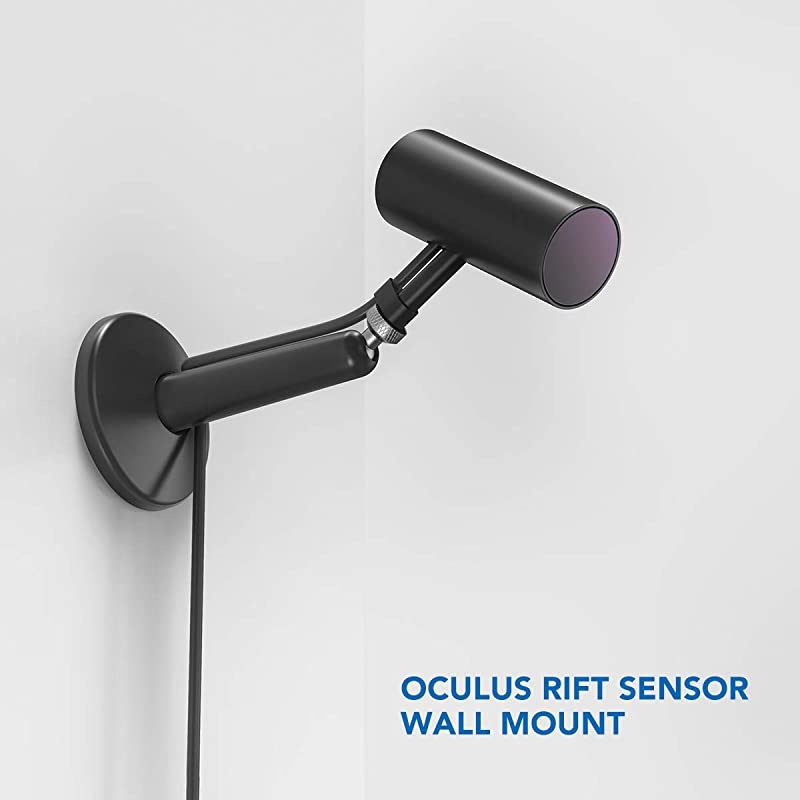 Oculus Rift Sensor Mount  Adjustable Aluminium Alloy CeilingWall Mount for Oculus Sensor Valve IndexVive Base Station Arlo and Other Camera Models with 14 Inch Thread 2 Pack Black