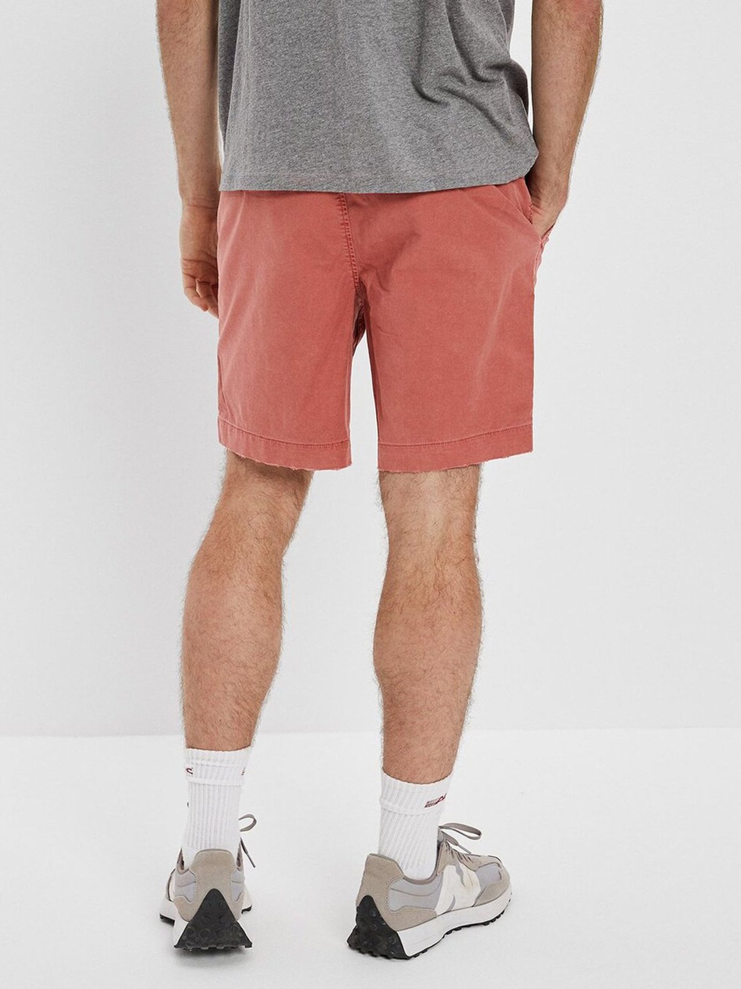 American Eagle Outfitters Peach Cotton Regular Fit Shorts