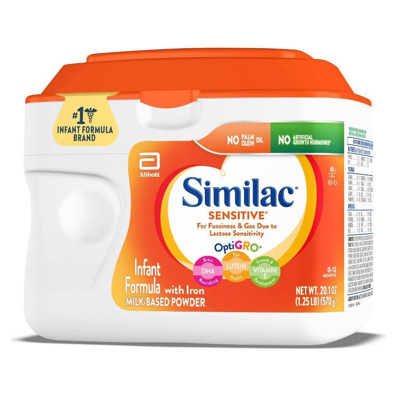 Similac Sensitive For Fussiness and Gas Infant Formula with Iron Powder - 20.1oz