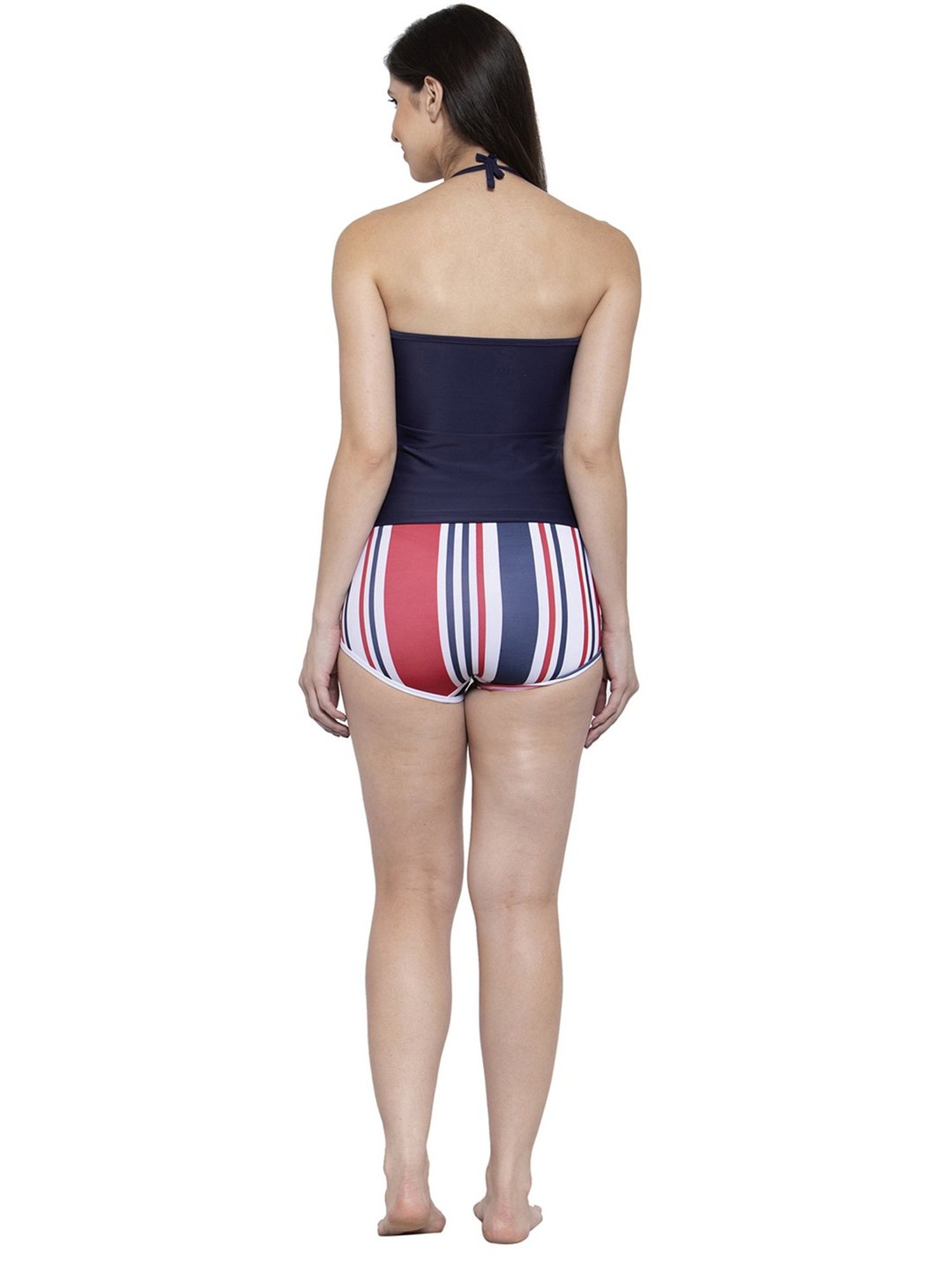 Cukoo Blue Striped Swimwear Tankini