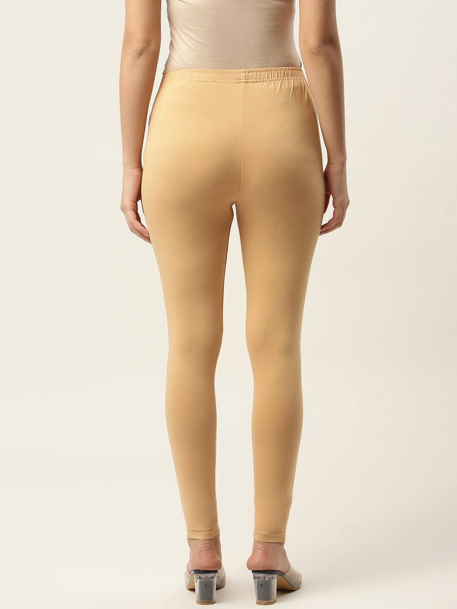 Ms.Lingies Beige Cotton Leggings