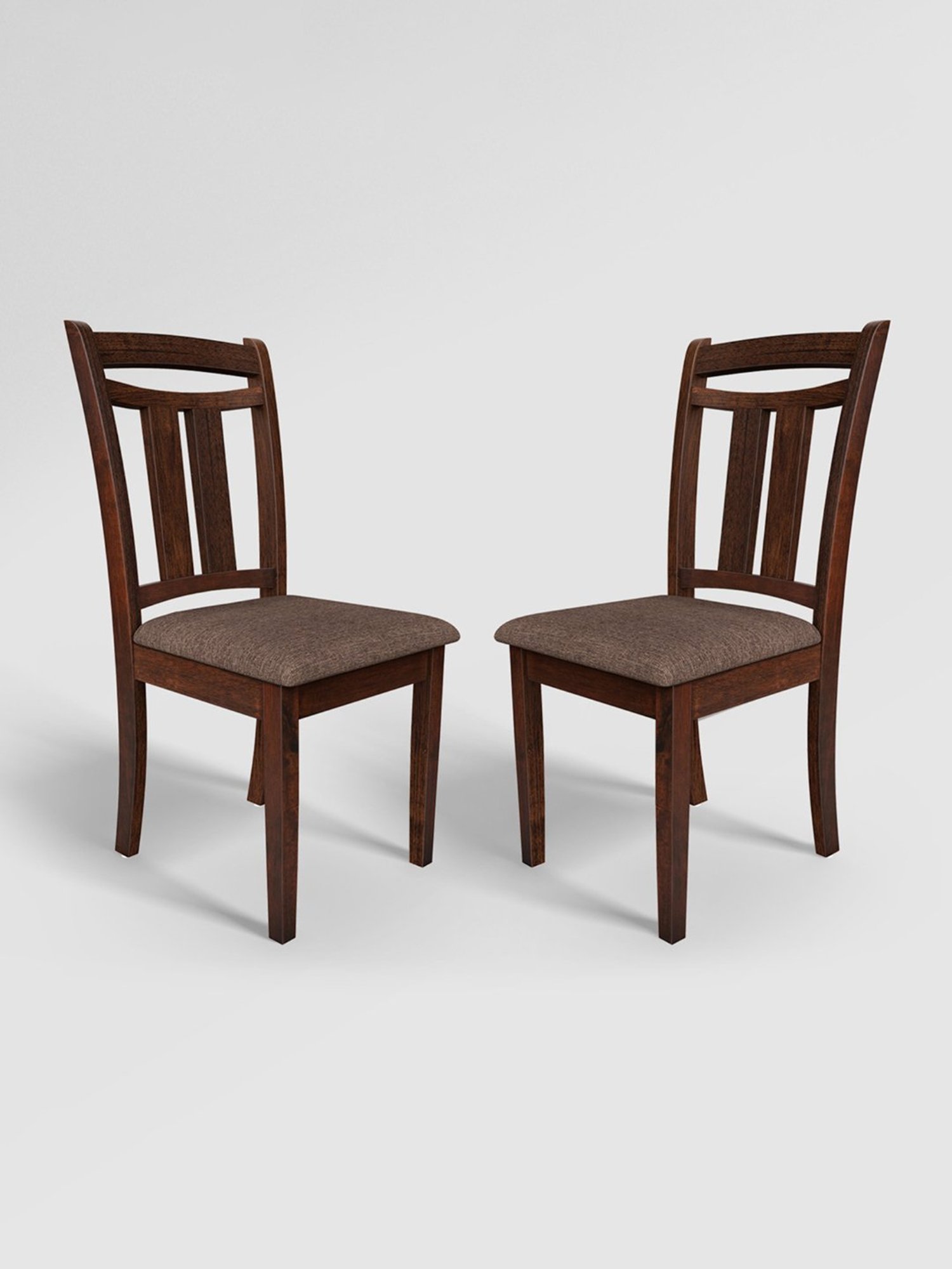 Godrej Interio Pause Brown Wood Dining Chair (Set of 2)