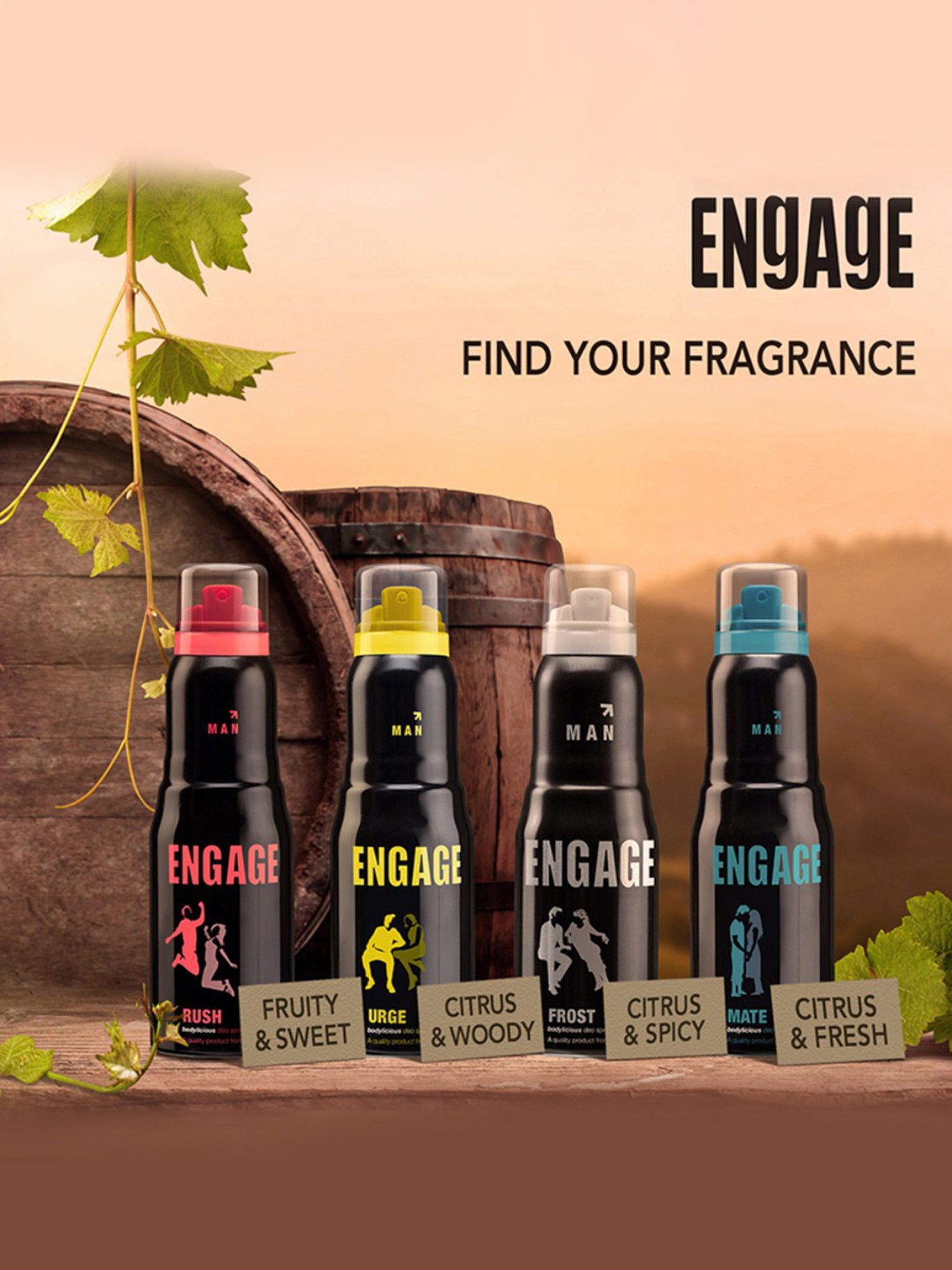 Engage Rush Deodorant for Men - 150 ml