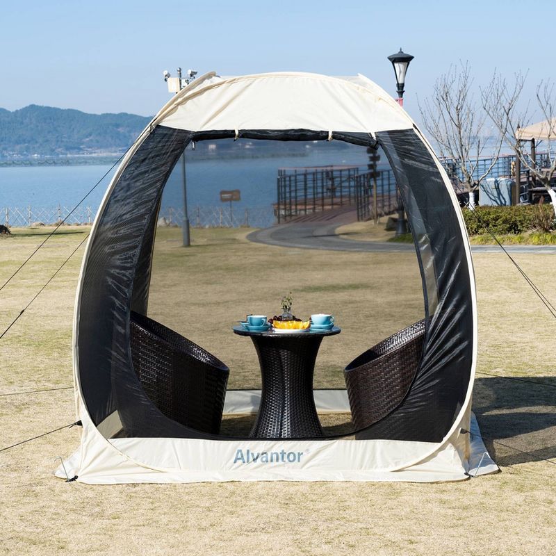 6'X6' Outdoor Instant Pop-Up Screened Tent - Alvantor