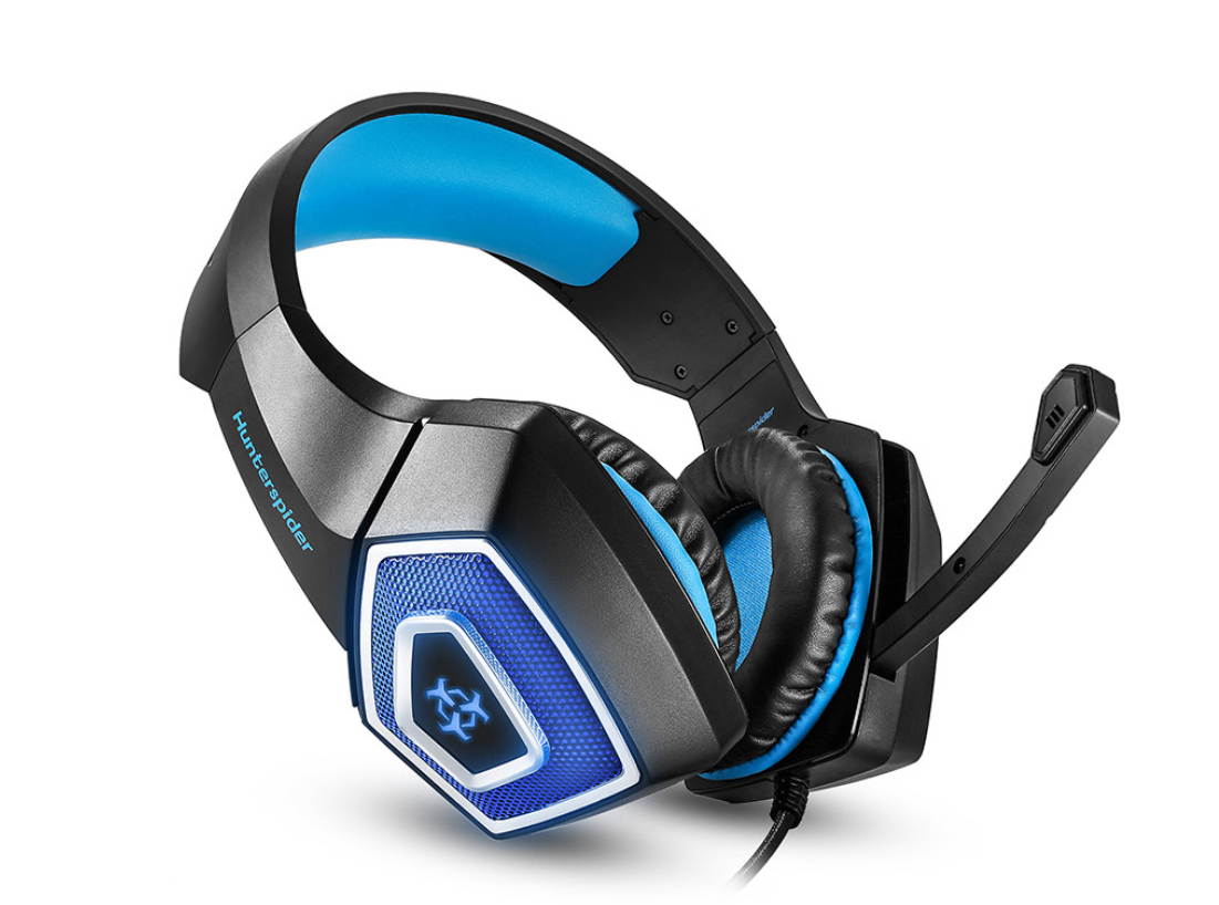 V1 headset cross-border gaming headset luminous headset gaming microphone with wire control