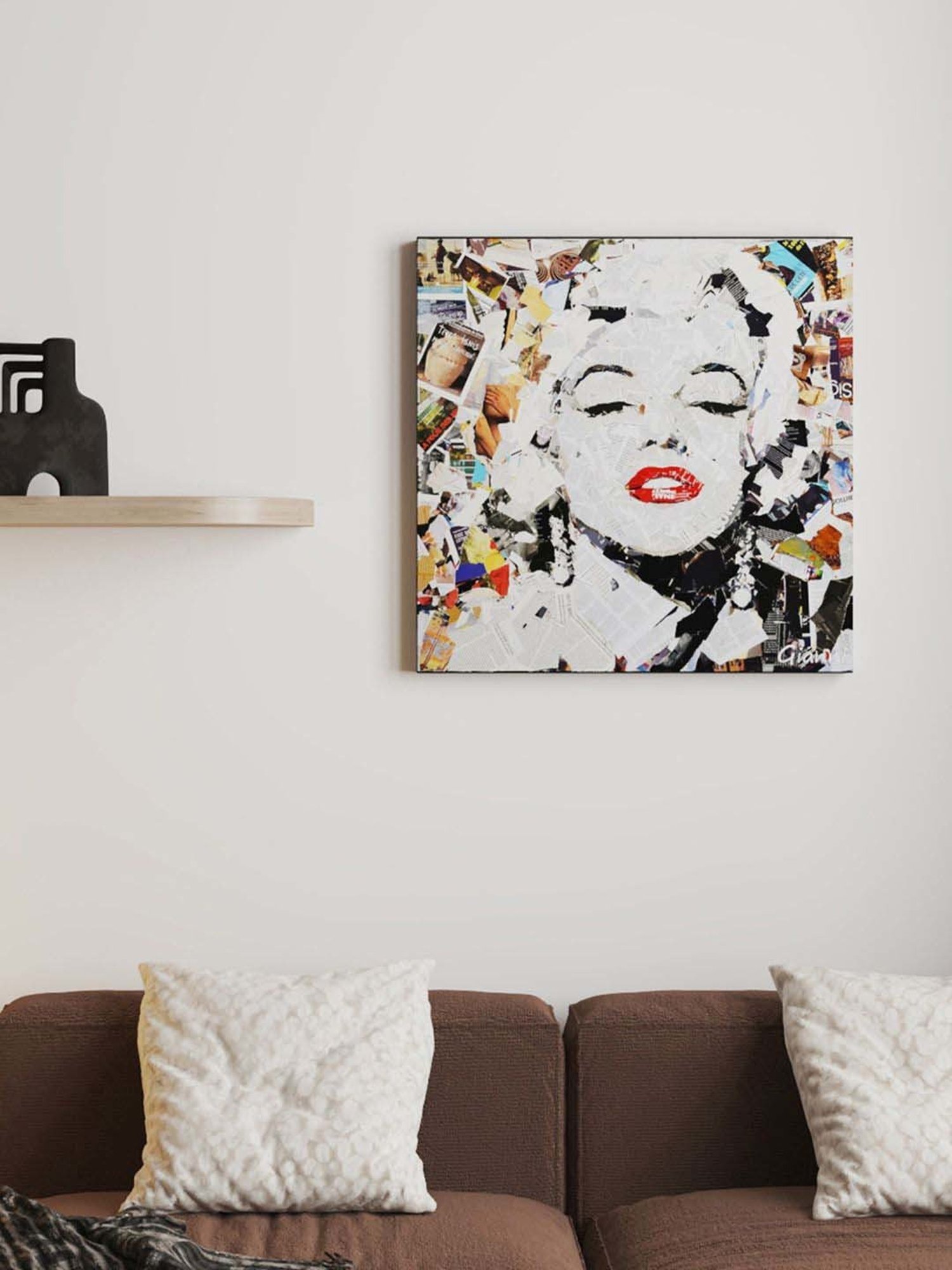 Art Street Canvas Painting Marilyn Monroe Figure Collage Paintings For Wall Art