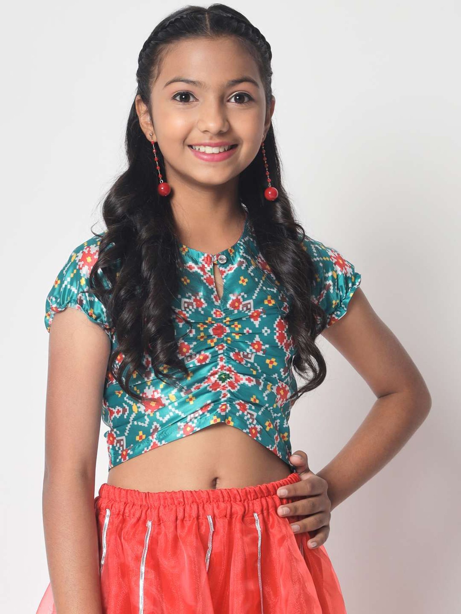 studiorasa Kids Blue Printed Top