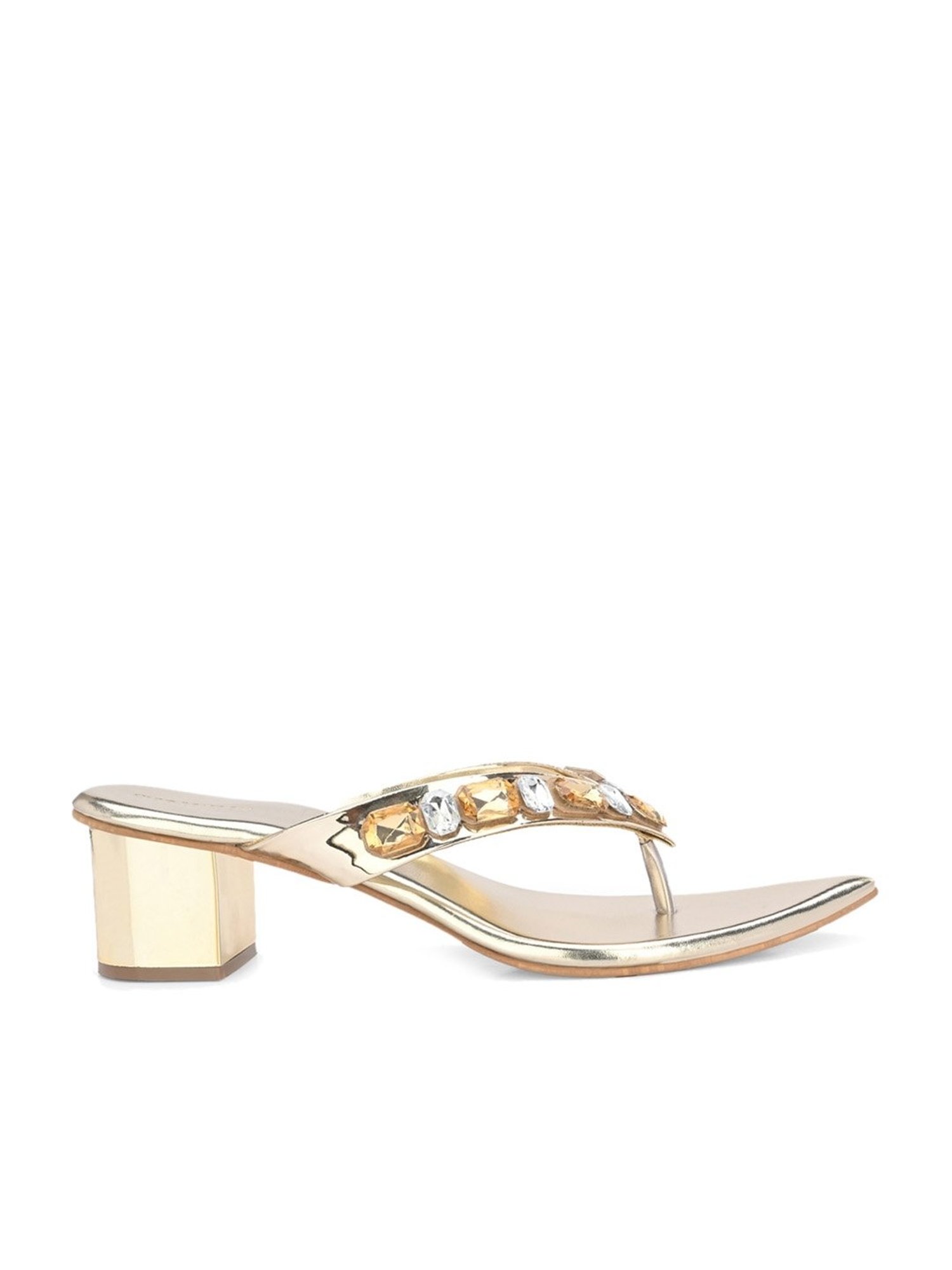 Clog London Women's Golden Thong Sandals