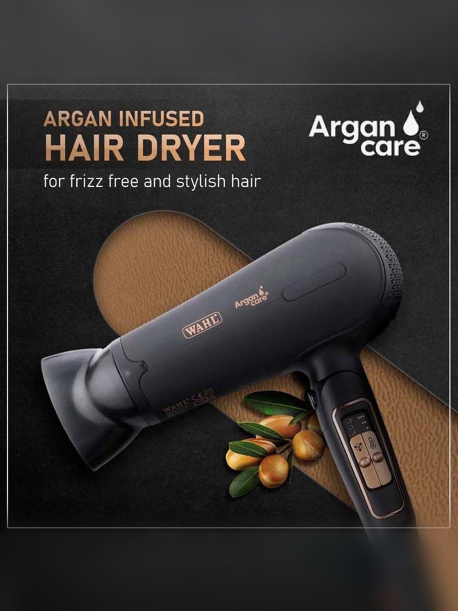 Wahl ArganCare WCHD8-1324 2200W Hair Dryer (Black)