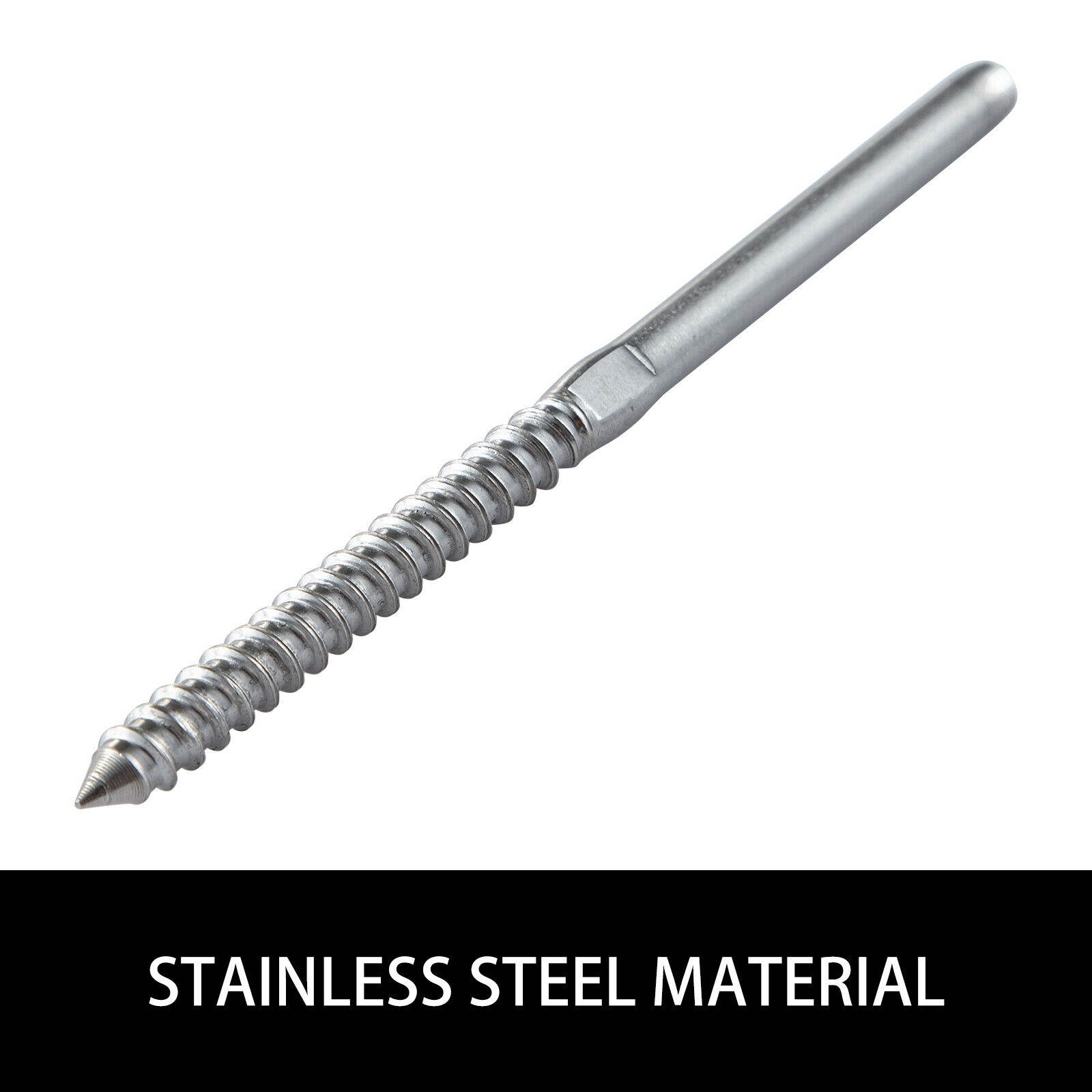 105 pack Cable Railing Swage T316 Stainless Steel Railing 3/16'' Lag Screw End