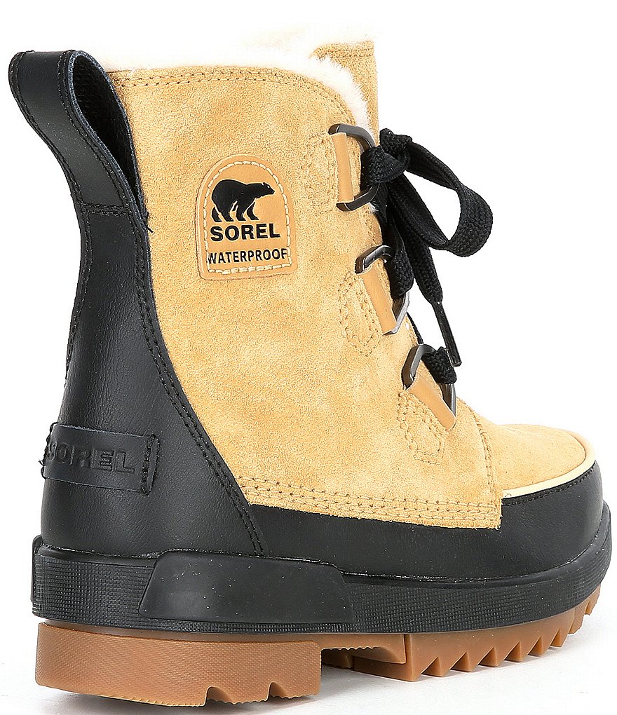 Sorel Tivoli IV Faux Fur Collar Waterproof Suede Lug Sole Winter Booties