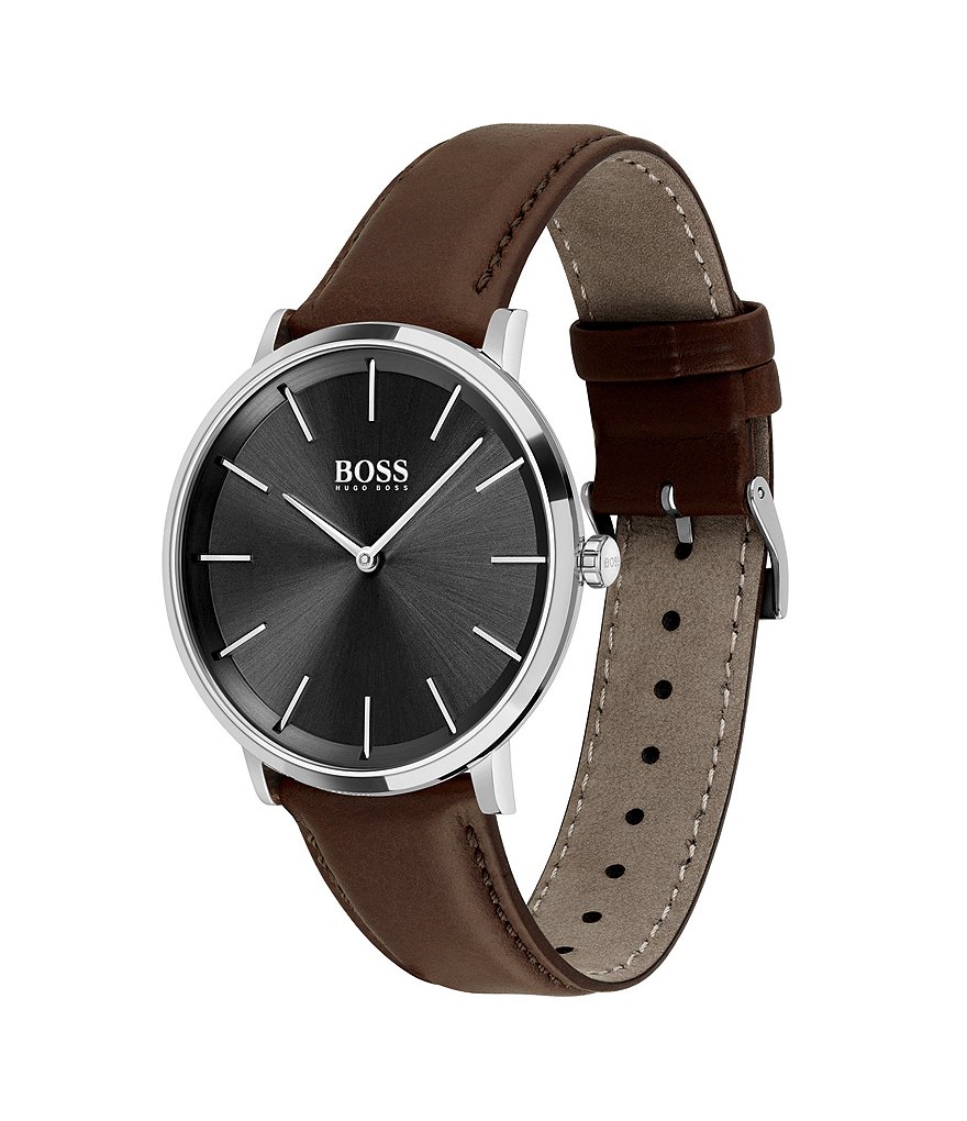 Hugo Boss Skyliner Brown Leather Watch