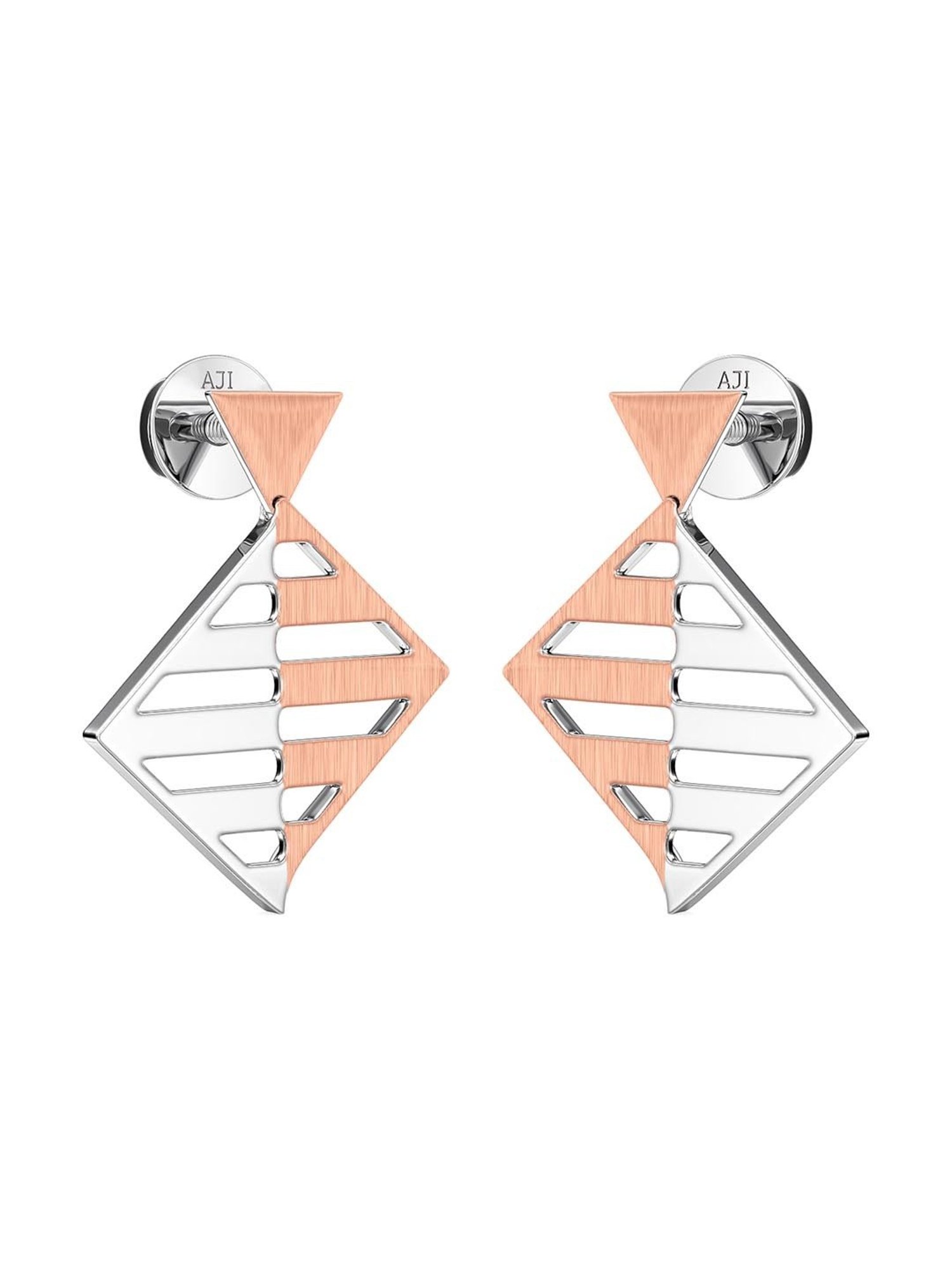 Joyalukkas 950 Platinum Modern Art  Drop Earrings