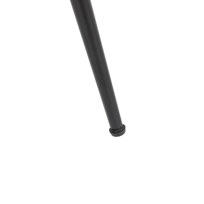 Bamboo Slatted Round Accent Table Brown - Glitzhome