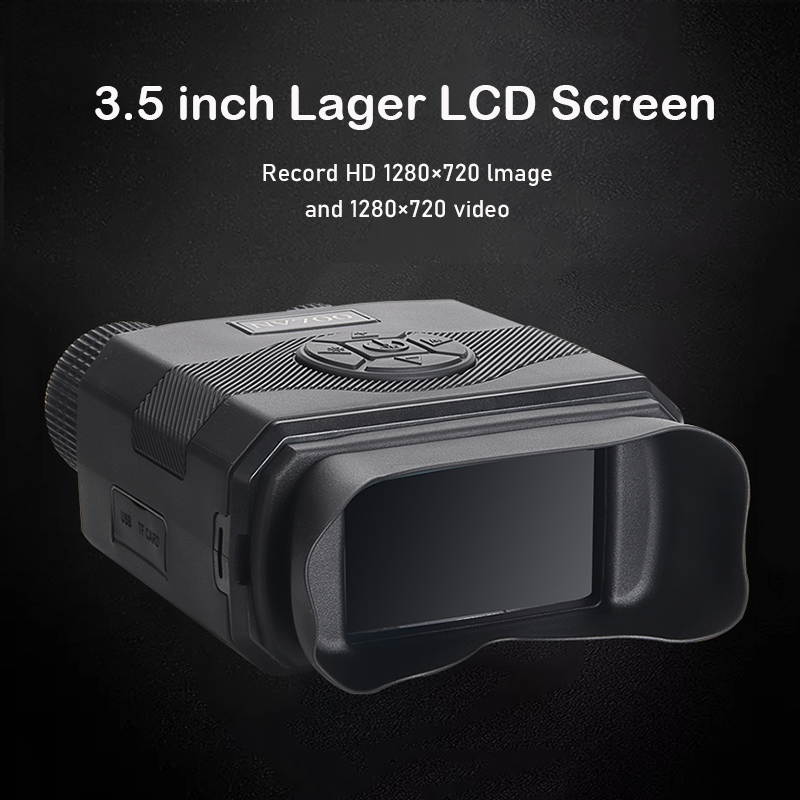 Night Vision Device Infrared Telescope Binoculars Camera 500m Zoom Ultra HD 3.5" LCD Display For Outdoor Hunting