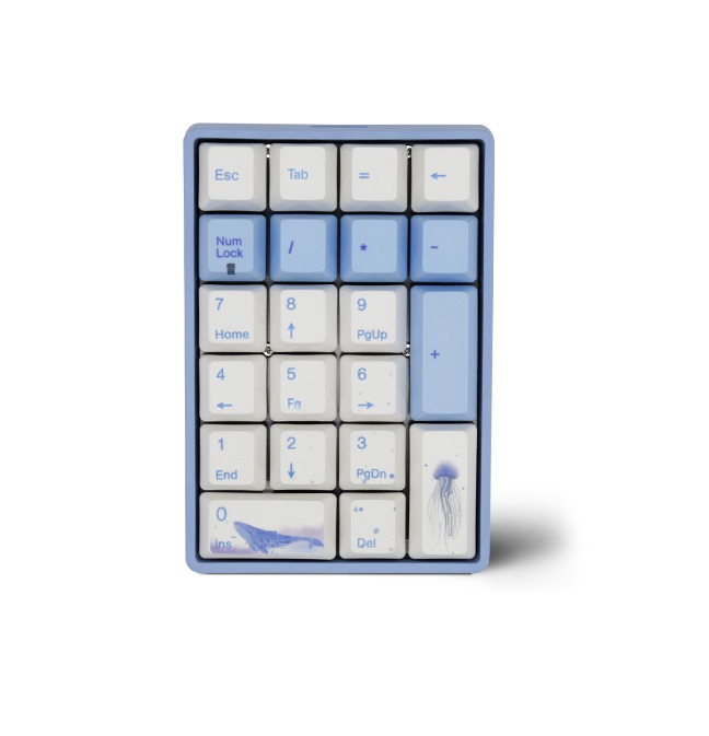 2, 60% Wired/Wireless Mechanical Keyboard (Kailh Box Brown Switch/White Case) - Full Keys Programmable - True RGB Backlit - Tap Arrow Keys - Double Shot PBT Keycaps - NKRO - 1900mAh Battery