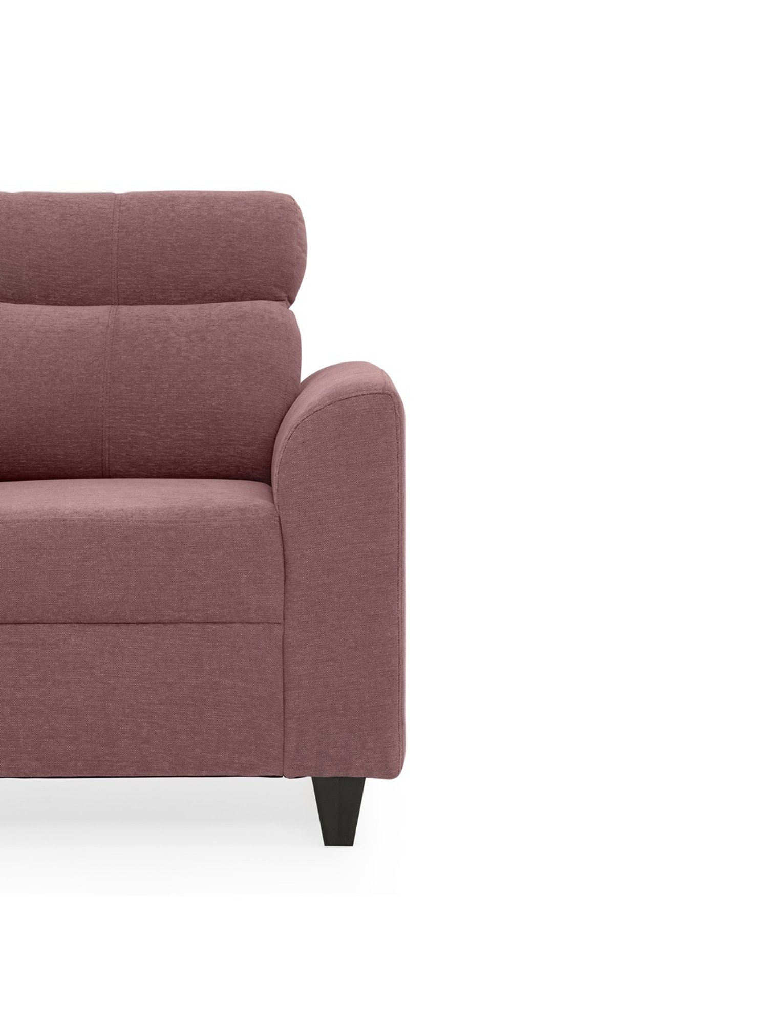 Duroflex Zivo Plus Pink Solid Wood 1 Seater Sofa set