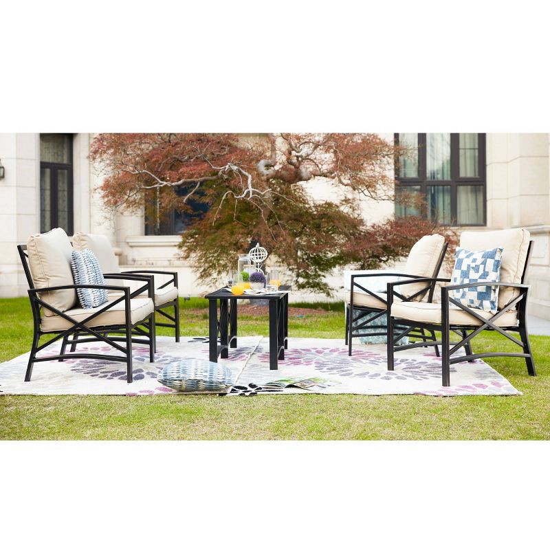 6pc Steel Frame Patio Conversation Set - Patio Festival