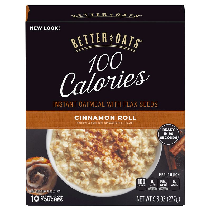 Better Oats Fit Cinnamon Roll Oatmeal - 10ct
