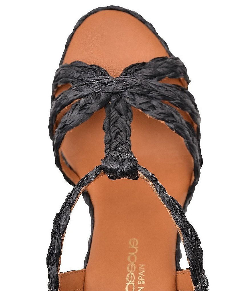 Andre Assous Madina Woven Raffia Espadrille Sandals
