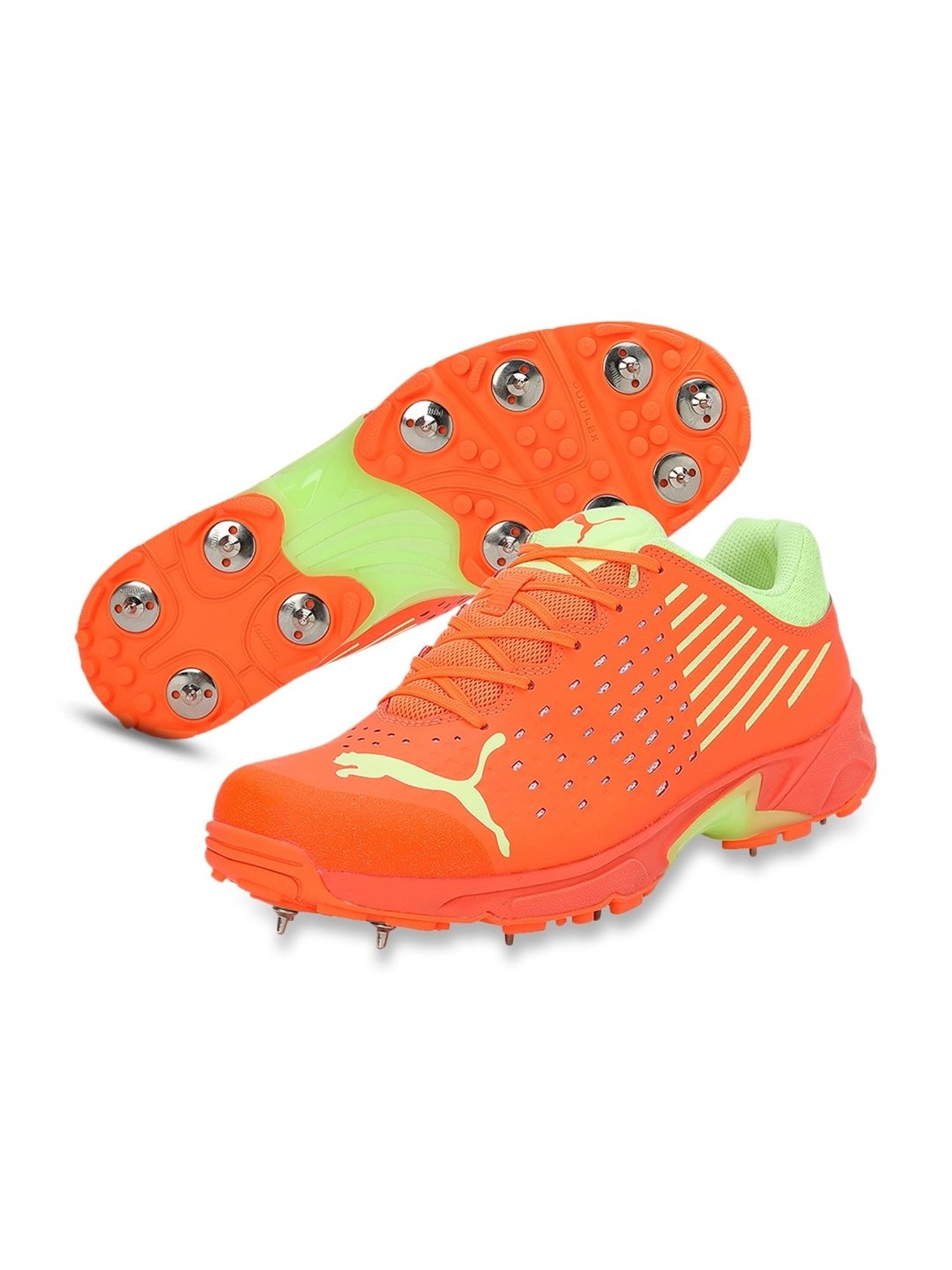 Nivia Men's Track and field-100 Orange Cricket Shoes