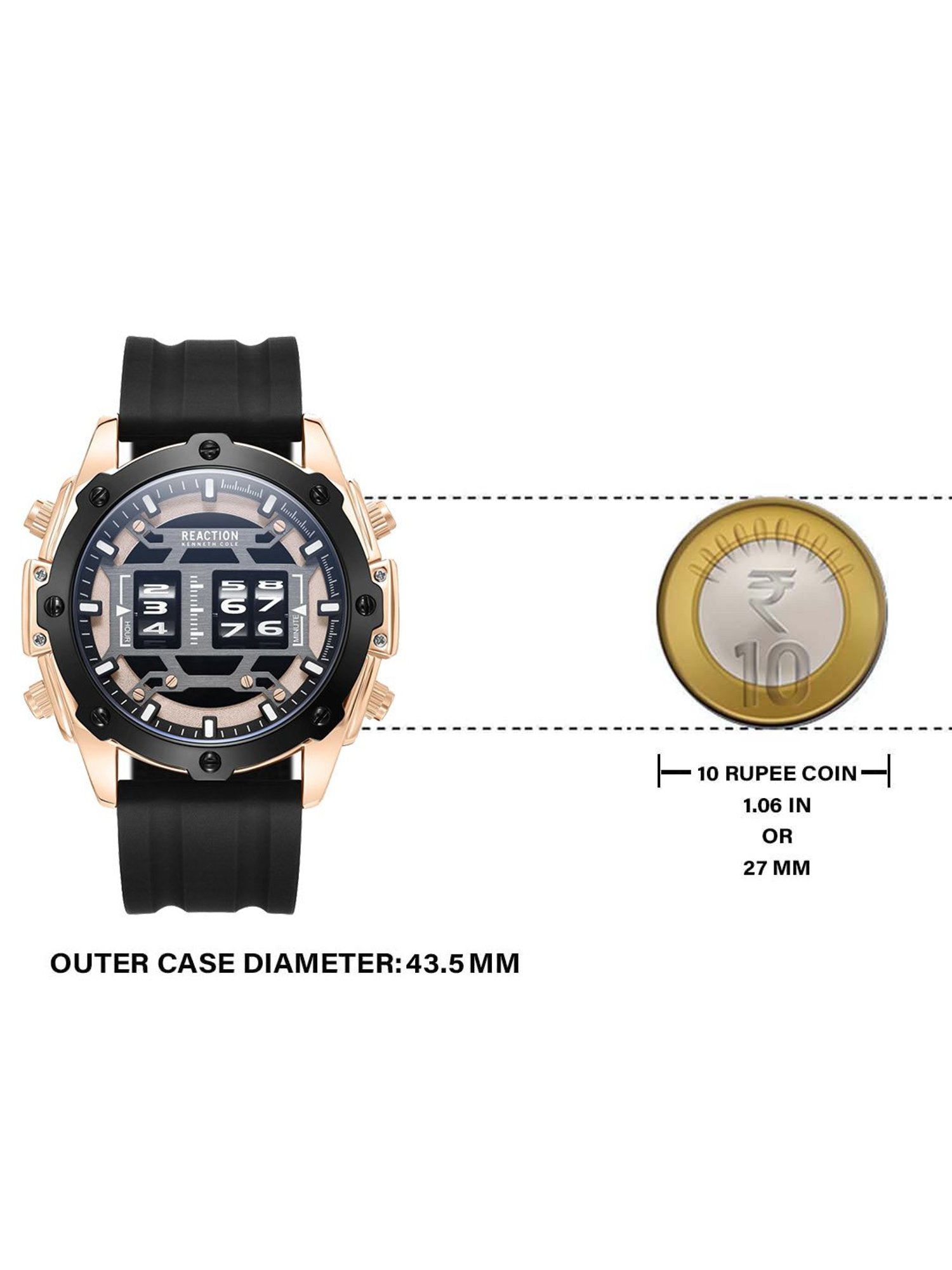 Reaction Kenneth Cole KRWGQ9006901 Analog Watch for Men