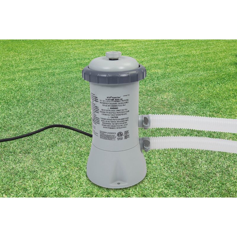 Intex 15' x 33" Easy Set Above Ground Swimming Pool, Filter Pump & Cover Tarp