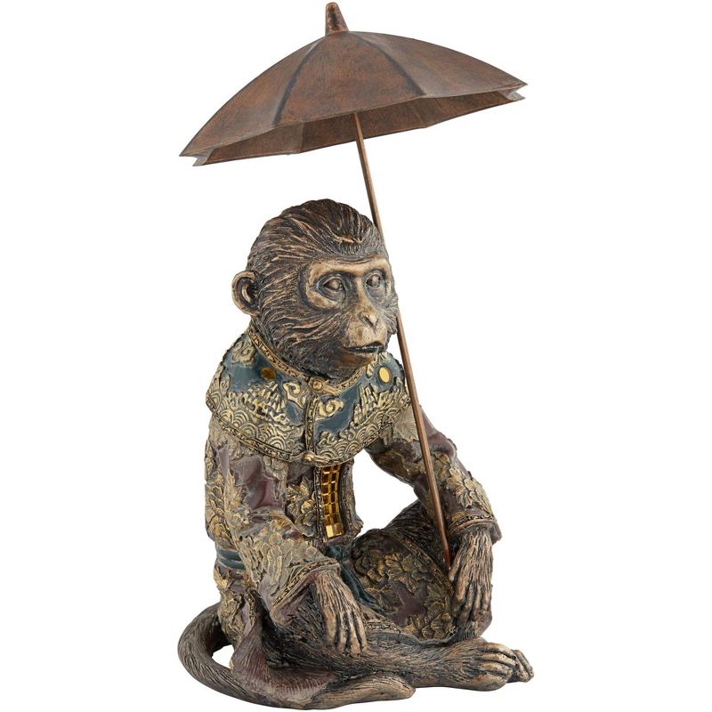 Kensington Hill Tropical Monkey 9 3/4" High Bronze Sculpture