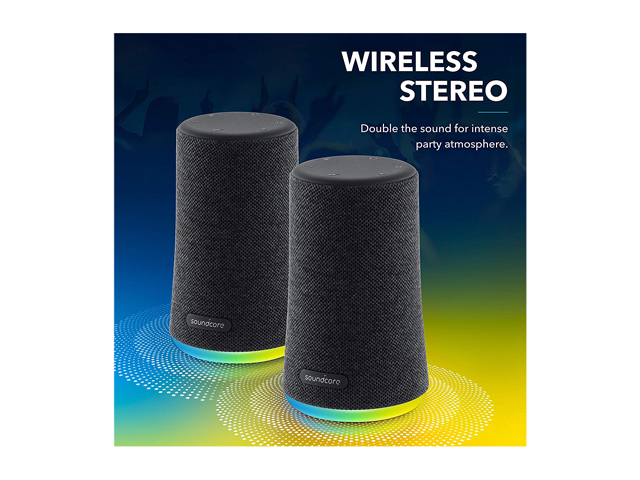 Anker Soundcore Flare Mini Bluetooth Speaker, Outdoor Bluetooth Speaker, IPX7 Waterproof for Outdoor Parties, LED Show with 360&deg; Sound and BassUp technology