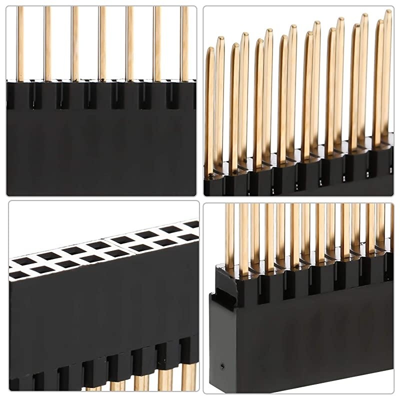 x 0 40 Pin Extra Tall Female 01 Inch Pitch Stacking Header Compatible with Raspberry Pi A+B+Pi Pi 3 Extra Tall Header Pack of 8