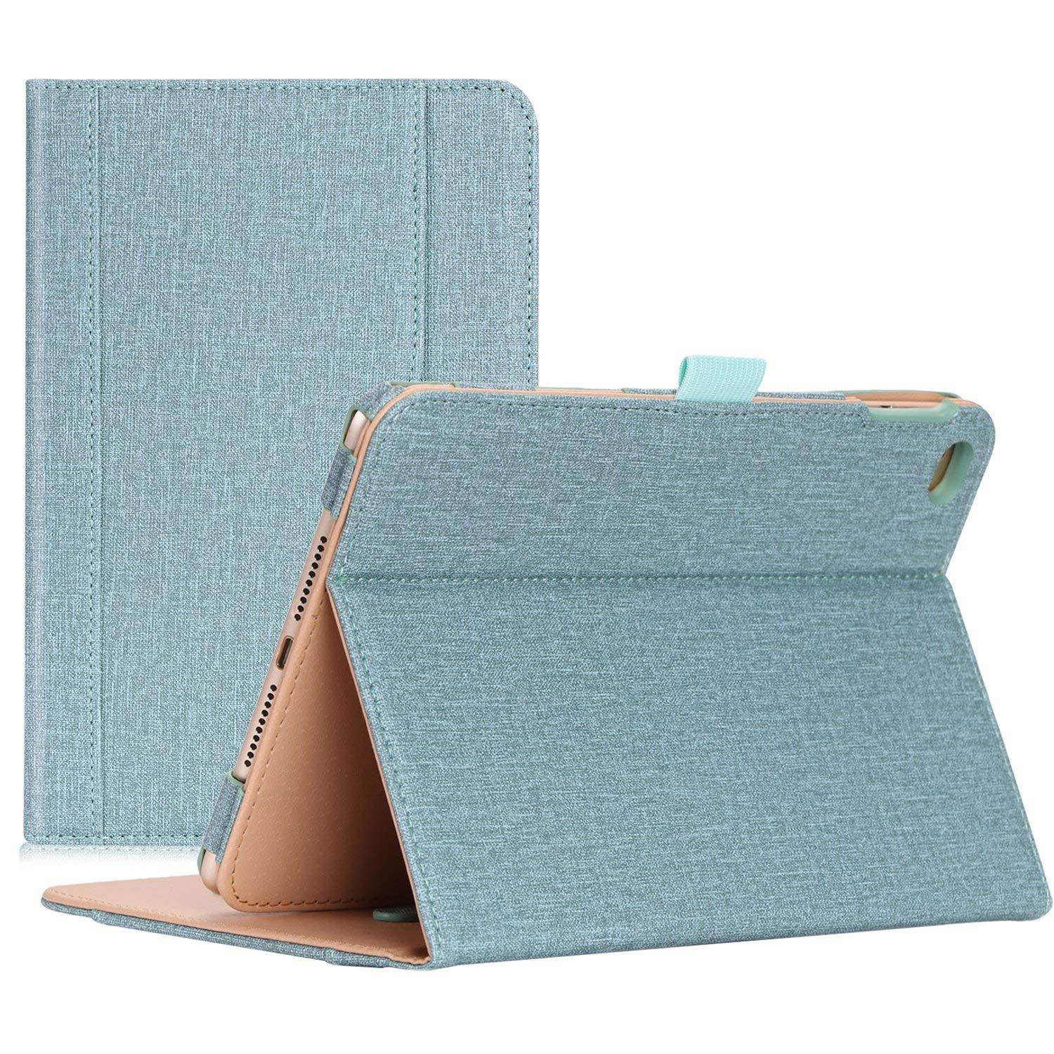 ProCase iPad mini 4 Case - Stand Folio Case Cover for 2015 Apple iPad mini 4 (4th generation iPad mini, mini4), with Multiple Viewing angles, auto Sleep/Wake, Document Card Pocket (Teal)