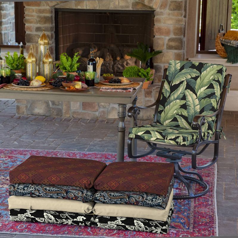 CebuClean Finish Outdoor Chair Cushion Onyx - Arden Selections
