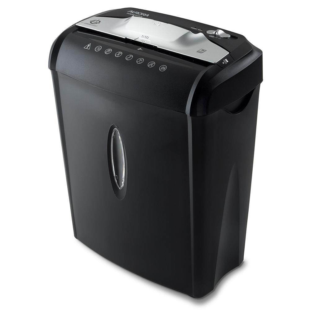 Aurora AU740XA 7-Sheet ShredSafe CrossCut Paper / Credit Card Shredder w/ Basket